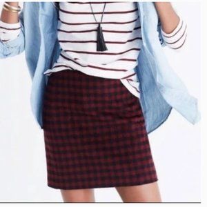 Madewell Buffalo Check Upstate Skirt